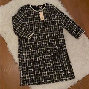 NWT Gilli Tweed Sparkle Shift Dress
